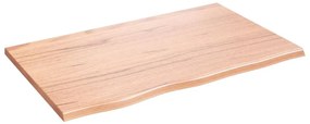 világosbarna kezelt tömör tölgyfa asztallap 80x50x2 cm