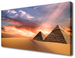 Vászonkép falra Desert piramisok A Wall 100x50 cm
