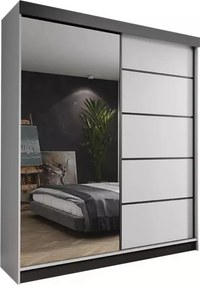 Amo 150 Tolóajtós Szekrény 150cm, Fehér