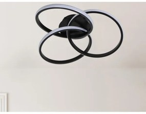 LED Dimmelhető mennyezeti lámpa LED/70W/230V 3000-6500K fekete + távirányítás