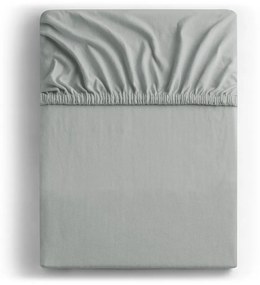 Világosszürke gumis jersey lepedő 120x200 cm Amber – Restilo