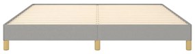 ágykeret matrac nélkül Világosszürke 180x200cm King szövet