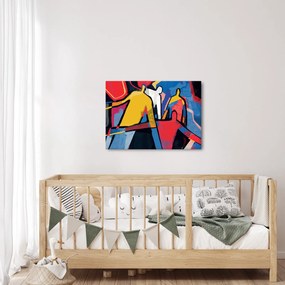 Kép - A férfiak absztrakciója (70x50 cm)