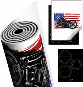 Tűzhelyvédő Szőnyeg Asztali Dekoráció 40x52 Harley motor