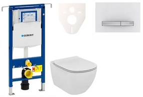Fali WC szett Geberit előtétfalas szereléshez + Ideal Standard Tesi WC 111.355.00.5NE8
