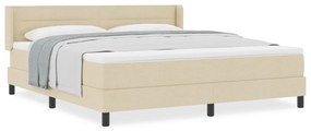 Boxspring Ágy Matraccal – Krém színben, 180 x 200 cm, szövetből.