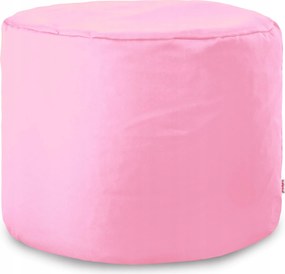 Cilindro kerti puff fotel Világos Rózsaszín
