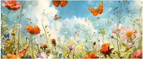 Kép - Pillangók a nyári réten (120x50 cm)