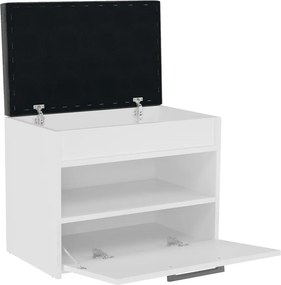 Parma cipősszekrény üléssel és tárolóval, fehér