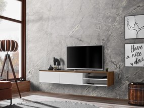 TV asztal/szekrény Dalton (sterling tölgy + matt fehér). 1097687