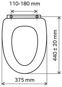 FERRO - WC-ülőke MDF/wenge