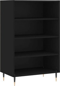 vidaXL fekete szerelt fa magasszekrény 57 x 35 x 90 cm
