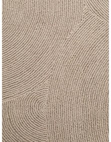 Bézs kézi szövésű gyapjú kerek szőnyeg ø 120 cm Eleni Light Beige – Hanse Home