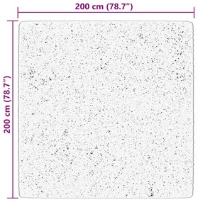 HUARTE púderszínű rövid szálú puha és mosható szőnyeg 200x200cm
