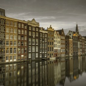 Poszter 40x40cm Házak a csatorna mentén, Assaf Frank