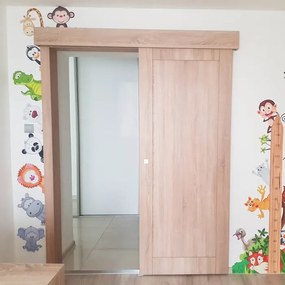 INSPIO Gyerekszoba falmatrica - Állatkert az ajtó körül