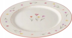 Ebédlő Tányér Virágos Kerámia Nagy Kerek Ø 27 cm Tavaszi Minta