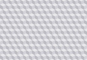 Fotótapéta flizelina Geometrikus absztrakt szürke kockák 3D 400x280 +ragasztó