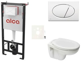 Fali WC szett Alca előtétfalas szereléshez + Ceramia S-Line Pro WC SIKOASP1