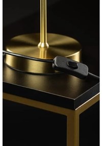 Lámpa Asztali lámpatest NESTO 3 , 6090, AC220-240V, 50/60Hz, 1*E27, max.40W, átmérő 20 cm, fekete/arany