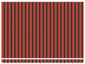 Automatikus behúzható napellenző narancssárga és barna 450x300 cm