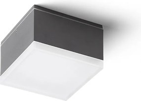 RENDL ORIN SQ mennyezeti lámpa antracit szatinált akril 230V LED 10W IP54 3000K