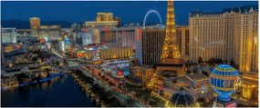 Éjszakai Las Vegas-i kép (120x50 cm)