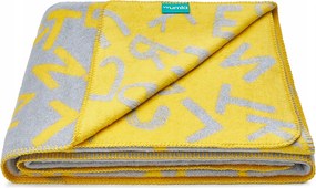 Ábécé takaró 150x200 cm pamut Mumla