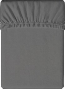 Mikroszálas lepedő MICROVELLE sötétszürke 90x200 cm