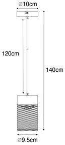 Ipari függőlámpa fekete - Jim