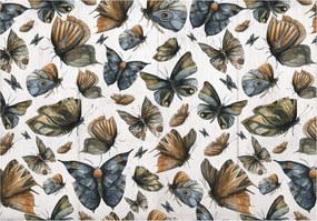 Fotótapéta Pillangók akvarellek vintage minták finom dekoráció 416x290 +ragasztó