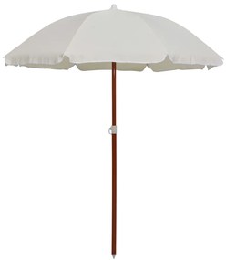 vidaXL homokszínű napernyő acélrúddal 180 cm