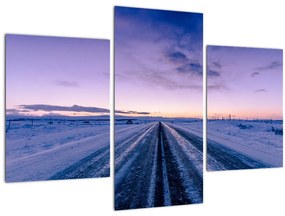 A téli út képe (90x60 cm)