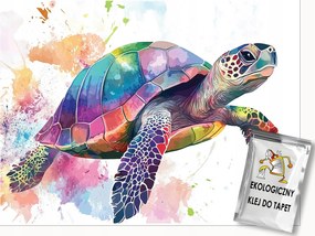 Fotótapéta Gyerekeknek Teknős Színes Állatok Flizelina Tapéta 150x105