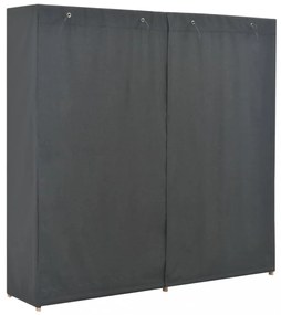 szürke szövet ruhásszekrény 200 x 40 x 170 cm