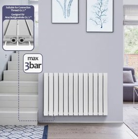 AQUAMARIN Radiátor vízszintes 600 x 886 x 69 mm 1183 W