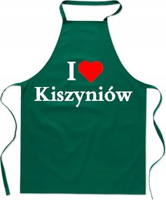 Konyhai kötény nyomtatás I Love Chisinau Szeretem Chisinau Moldova Főváros