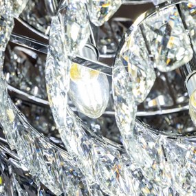 Brilagi - LED kristályos mennyezeti lámpa VELURE 5xE14/40W/230V fekete