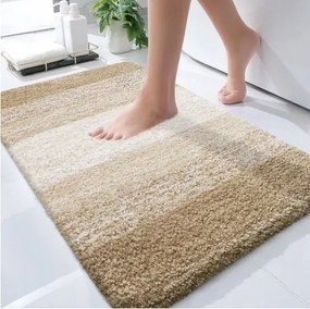 Puha, Nedvszívó, Csúszásgátló Lábtörlő Fürdőszobába 50 x 80 CM Sárga