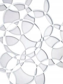 Flizelin fotótapéta Fehér kerekek Minimalizmus Geometria 206x275 +ragasztó