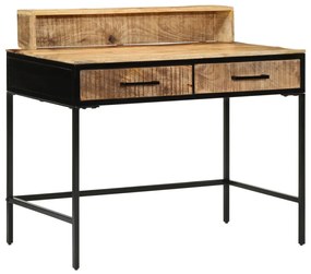 Konzol asztal 100x55x75 cm Tömör durva fa mangó