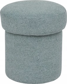 Puff Tárolórekesszel Kerek Ø 37 cm Kék Puha Ülőfelület