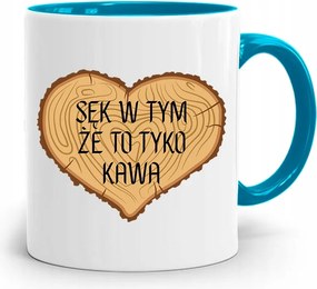 Kék Asztalos Bögre Abban A Helyzetben, Hogy Ez Csak Egy Kávé, fényképes nyomattal