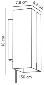 Nordlux - CURTIZ 2xLED/4,5W/230V fehér, állítható fali lámpa