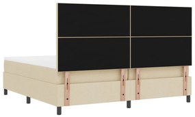 Box Spring Ágy Matracal Bézs 200x200 cm Szövet