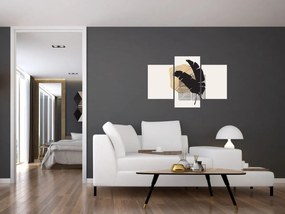 Kép - Absztrakció trópusi levelekkel N⁰4 (90x60 cm)