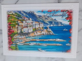 Grafika Keret Olaszország Italia Amalfi 1