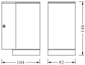 Ledvance - Kültéri fali lámpa BEAM 1xGU10/35W/230V IP44