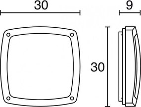 Novolux KIRA 169C-G05X1A-04 Süllyesztett mennyezeti lámpa 2x18W/E27 IP54