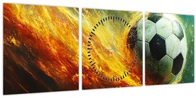 Kép - Focilabda repülés közben (órával) (90x30 cm)